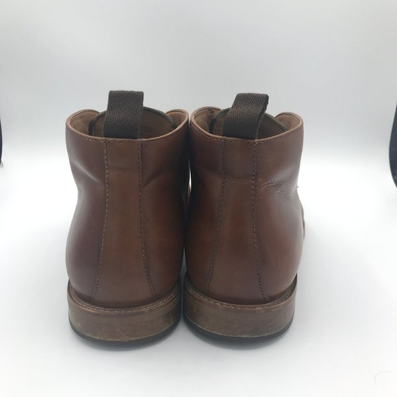 ALDO CHUKKA BOOTS MENS Brown LEATHER UPPER LACE UP - Picture 4 of 10